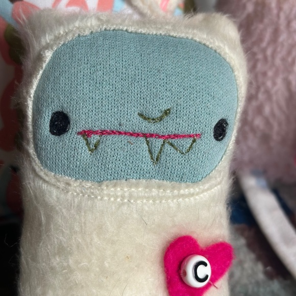 MONSTER DOLLS Big & Little - The Wrestler and The Needle Handmade EUC - Picture 5 of 5